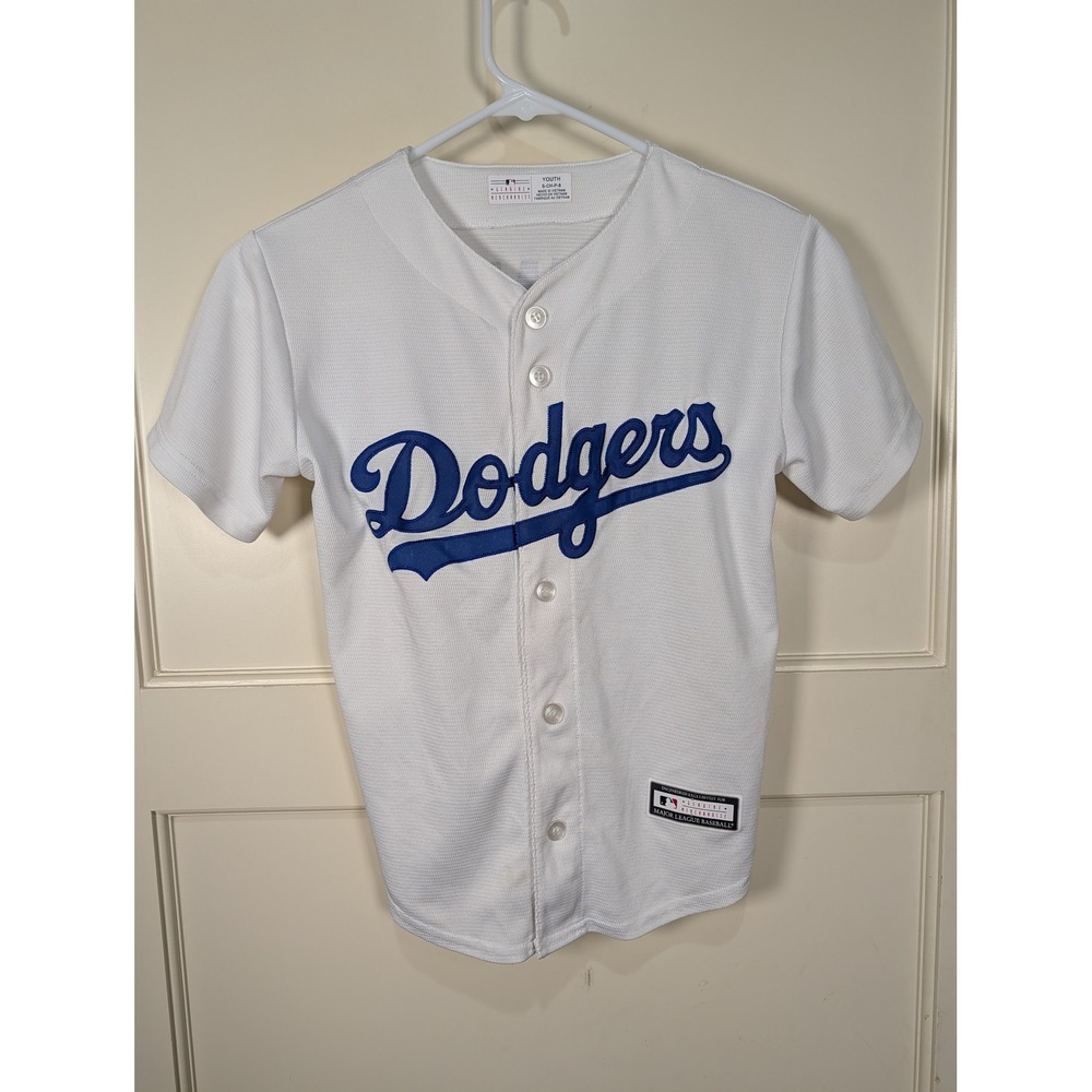 Los Angeles Dodgers Jackie Robinson #42 MLB Jersey Youth Small White Blue Shirt
